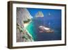 Greek Schooner (Oil on Board)-William Ireland-Framed Giclee Print