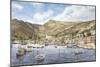 Greek Seaport Town-Stanton Manolakas-Mounted Giclee Print