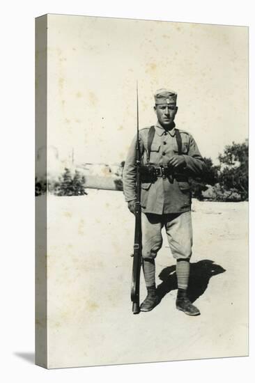 Greek Soldier, Crete, Greece, 1941-null-Stretched Canvas
