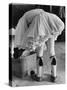 Greek Soldier of the Elite Evzone Guard Wearing Traditional 19th Century Uniform For a Ceremony-Alfred Eisenstaedt-Stretched Canvas