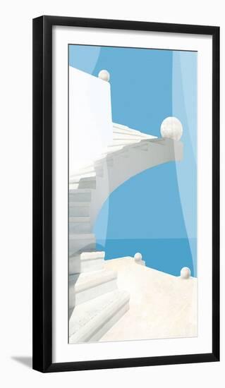 Greek Stairway-Malcolm Sanders-Framed Giclee Print