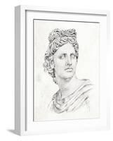 Greek Statue II-Annie Warren-Framed Art Print