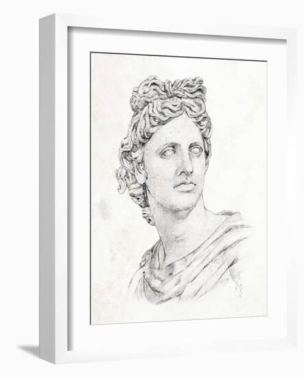 Greek Statue II-Annie Warren-Framed Art Print