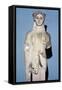Greek statue Kore 674 from the Acropolis, 6th century BC. Artist: Unknown-Unknown-Framed Stretched Canvas