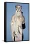 Greek statue Kore 674 from the Acropolis, 6th century BC. Artist: Unknown-Unknown-Framed Stretched Canvas