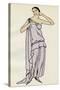 Greek Style Toga Dress 1922-David Soeurs-Stretched Canvas