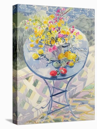 Greek Table-Elizabeth Jane Lloyd-Stretched Canvas