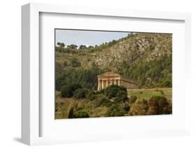 Greek Temple in the Ancient City of Segesta, Sicily-perszing1982-Framed Photographic Print