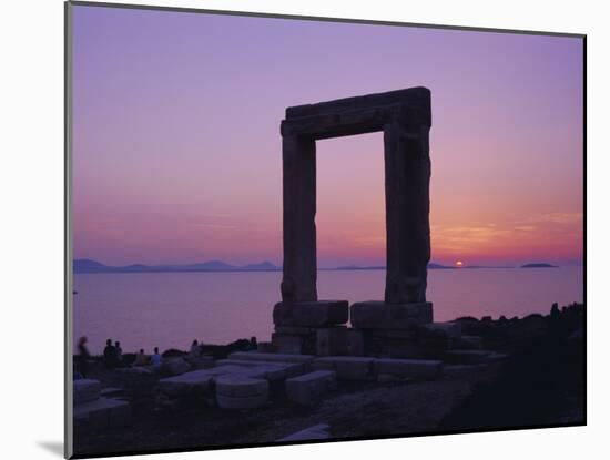 Greek Temple of Apollo, Naxos, Cyclades Islands, Greece, Europe-Gavin Hellier-Mounted Photographic Print