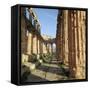 Greek Temple of Hera at Paestum, 5th Century Bc-CM Dixon-Framed Stretched Canvas