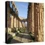 Greek Temple of Hera at Paestum, 5th Century Bc-CM Dixon-Stretched Canvas