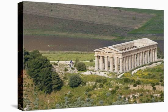 Greek Temple, Segesta, Trapani District, Sicily, Italy, Europe-Bruno Morandi-Stretched Canvas