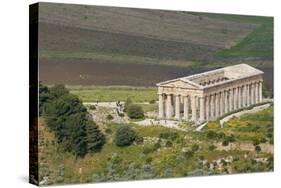 Greek Temple, Segesta, Trapani District, Sicily, Italy, Europe-Bruno Morandi-Stretched Canvas