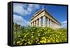 Greek Temple, Segesta, Trapani District, Sicily, Italy, Europe-Bruno Morandi-Framed Stretched Canvas