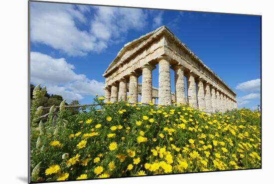 Greek Temple, Segesta, Trapani District, Sicily, Italy, Europe-Bruno Morandi-Mounted Photographic Print