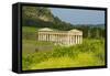 Greek Temple, Segesta, Trapani District, Sicily, Italy, Europe-Bruno Morandi-Framed Stretched Canvas