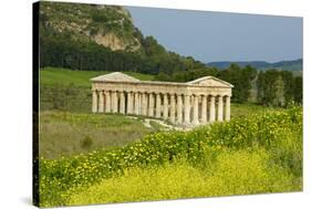 Greek Temple, Segesta, Trapani District, Sicily, Italy, Europe-Bruno Morandi-Stretched Canvas