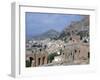 Greek Theatre and Town, Taormina, Sicily, Italy-Peter Thompson-Framed Photographic Print