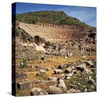 Greek Theatre at Ephesus, 1st Century Bc-CM Dixon-Stretched Canvas