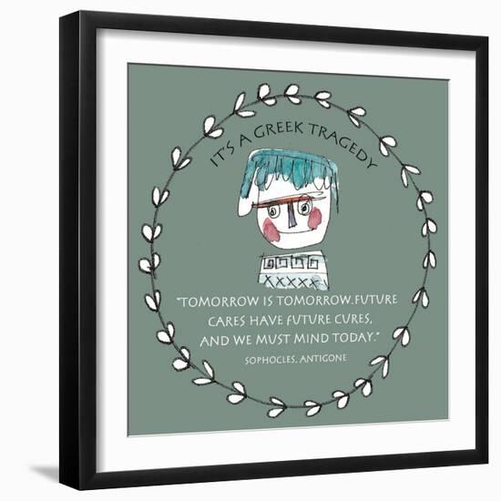 Greek Tragedy A-Effie Zafiropoulou-Framed Premium Giclee Print