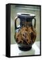 Greek Vase Decorated with Figures of Warriors Fighting-null-Framed Stretched Canvas
