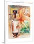 Greek Vase & Firelily-Joadoor-Framed Premium Giclee Print