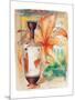 Greek Vase & Firelily-Joadoor-Mounted Premium Giclee Print