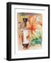 Greek Vase & Firelily-Joadoor-Framed Art Print