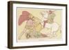 Greek Warrior Fights a Persian Mounted on Horseback-null-Framed Art Print