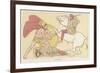 Greek Warrior Fights a Persian Mounted on Horseback-null-Framed Art Print