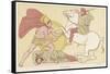 Greek Warrior Fights a Persian Mounted on Horseback-null-Framed Stretched Canvas