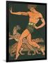 Greek Warrior with Leopards-null-Framed Art Print