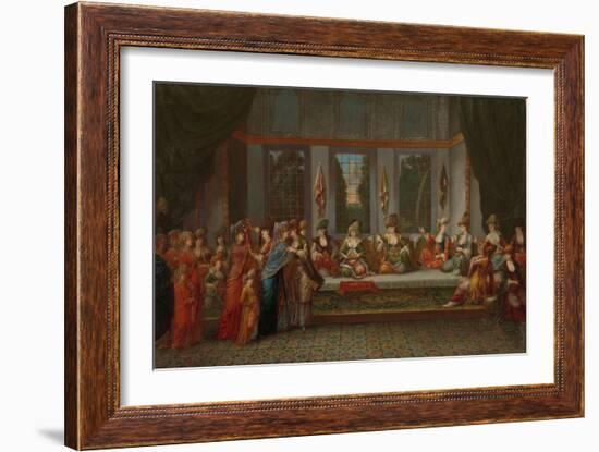 Greek Wedding, c.1720-37-Jean Baptiste Vanmour-Framed Giclee Print