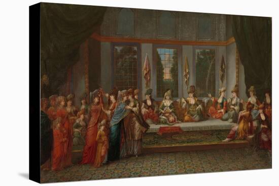 Greek Wedding, c.1720-37-Jean Baptiste Vanmour-Stretched Canvas