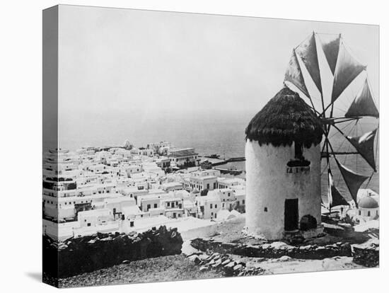 Greek Windmill-null-Stretched Canvas