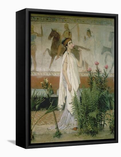 Greek Woman-Sir Lawrence Alma-Tadema-Framed Stretched Canvas