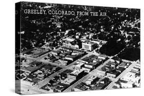 Greeley, Colorado - Aerial-Lantern Press-Stretched Canvas