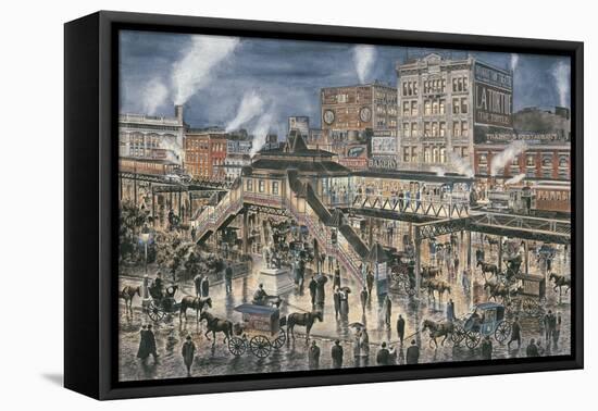 Greely Square, N. Y. C. , Ca. 1896-Stanton Manolakas-Framed Stretched Canvas