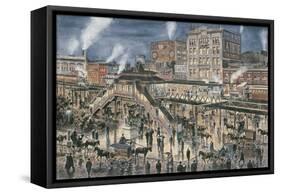 Greely Square, N. Y. C. , Ca. 1896-Stanton Manolakas-Framed Stretched Canvas