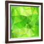 Green Abstract Crystal Vector Background-art_of_sun-Framed Art Print