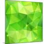 Green Abstract Crystal Vector Background-art_of_sun-Mounted Art Print