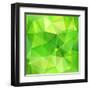 Green Abstract Crystal Vector Background-art_of_sun-Framed Art Print