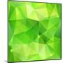 Green Abstract Crystal Vector Background-art_of_sun-Mounted Art Print