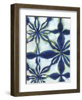 Green and Blue Shibori I-Elizabeth Medley-Framed Art Print