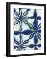 Green and Blue Shibori I-Elizabeth Medley-Framed Art Print