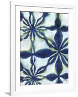 Green and Blue Shibori I-Elizabeth Medley-Framed Art Print
