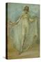 Green and Blue: the Dancer, C.1893-James Abbott McNeill Whistler-Stretched Canvas