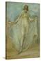 Green and Blue: the Dancer, C.1893-James Abbott McNeill Whistler-Stretched Canvas