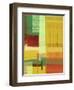 Green and Brown Abstract 2-NaxArt-Framed Art Print