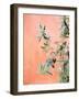 Green and Coral-Raisa Zwart-Framed Giclee Print